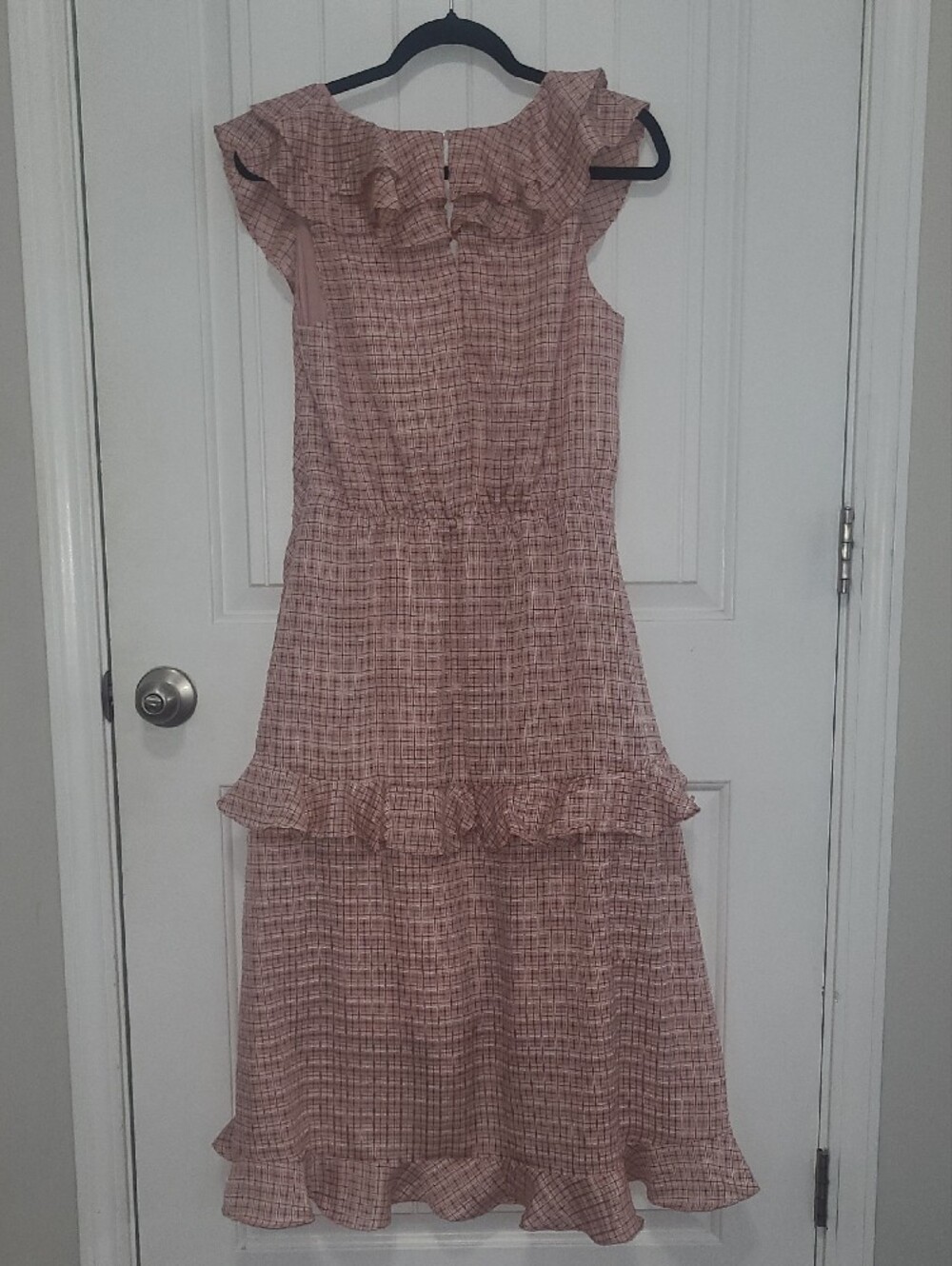 NSR Pink Ruffle High-Low Maxi Dress - Picture 4 of 4